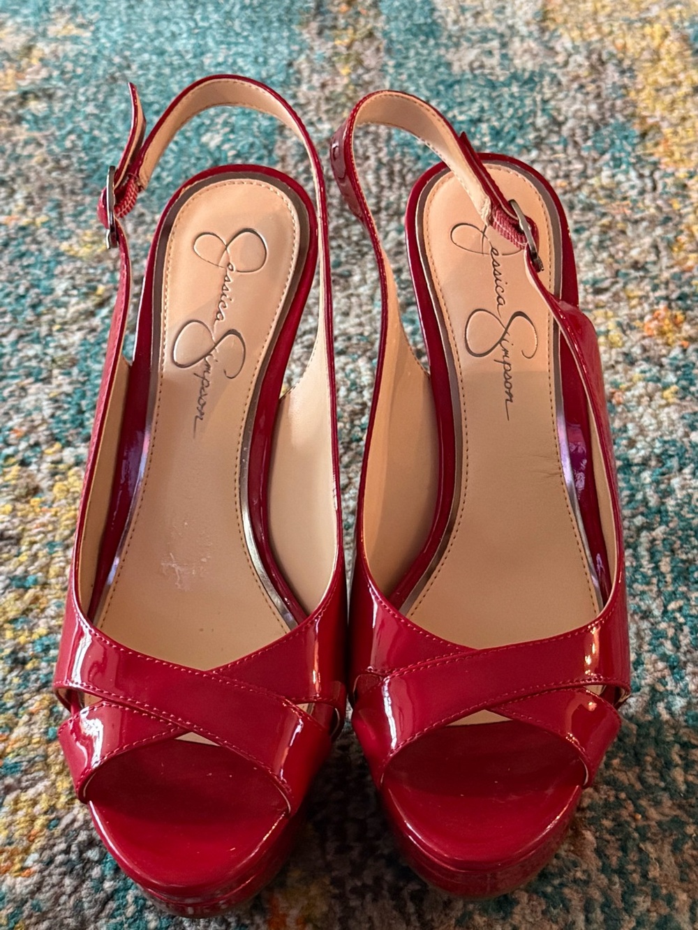 Jessica Simpson Platform Slingback Heels